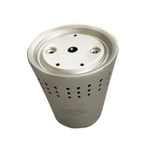LED Lamp Base – Matte Natural Anodized Finish