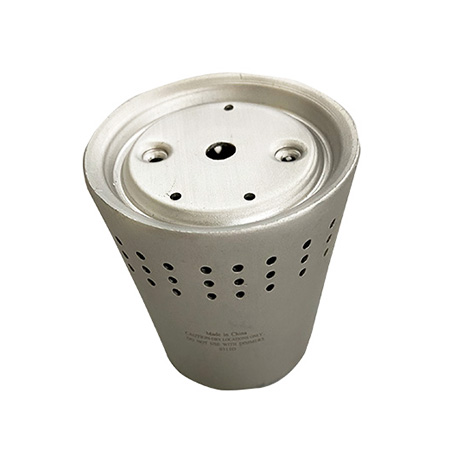 LED Lamp Base – Matte Natural Anodized Finish